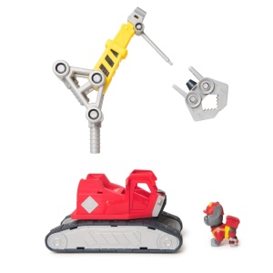 Patrula Catelusilor Rubble Si Echipa Set Vehicul Excavator Si Figurina Charger - Img 6