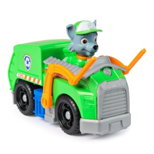 Patrula Catelusilor Set Vehicul De Baza Camionul De Reciclare Si Figurina Rocky - Img 5