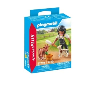 Playmobil - Figurina femeie cu capre - Img 2