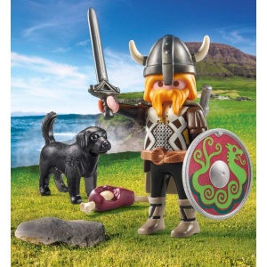 Playmobil - Figurina viking cu caine de paza - Img 4