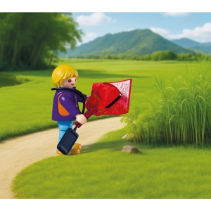 Playmobil - Jucarie de rol Ingrijitor zoo cu vehicul - Img 2