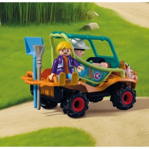 Playmobil - Jucarie de rol Ingrijitor zoo cu vehicul - Img 5