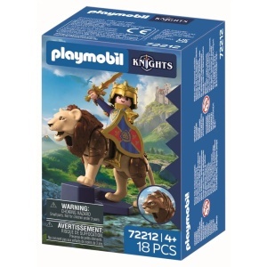 Playmobil - Jucarie de rol Leu cu cavaler auriu - Img 4