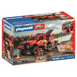 Playmobil - Jucarie de rol Masina Pickup de pompieri - Img 5