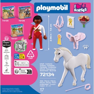 Playmobil - Jucarie de rol Saritura ecvestra - Img 4