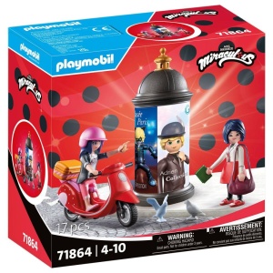 Playmobil - Miraculous Plimbare cu scuterul prin Paris - Img 2