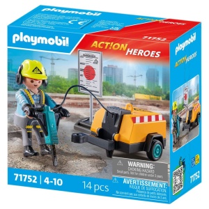 Playmobil - Muncitor cu ciocan demolator Playmobil - Img 3