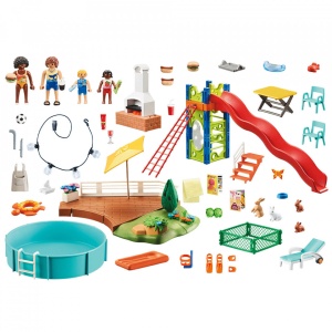 Playmobil - Petrecere La Piscina Cu Tobogan - Img 3