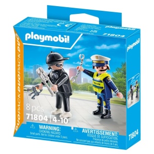 Playmobil - Set 2 figurine Politist si hot - Img 3