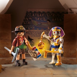 Playmobil - Set 2 figurine Vanator de comori si mumie - Img 4