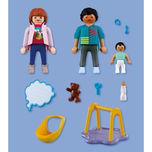 Playmobil - Set cadou pentru nastere Familie cu bebelus - Img 4