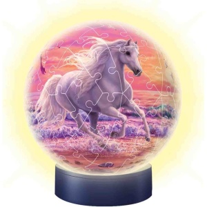 Puzzle 3D Luminos Cal Pe Plaja, 72 Piese - Img 2