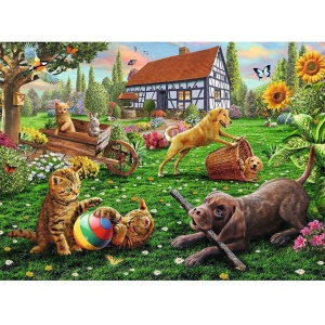 Puzzle Animalute Jucause, 200 Piese - Img 2