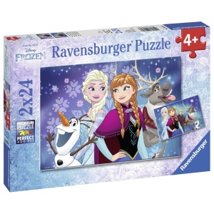Puzzle Frozen, 2X24 Piese