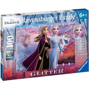 Puzzle frozen ii elsa si anna 100 piese starline cu sclipici - Img 3