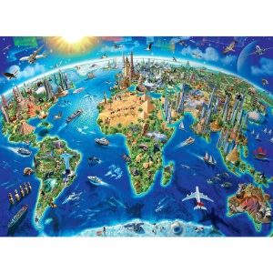 Puzzle harta lumii 300 piese - Img 2
