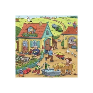 Puzzle Munca La Ferma, 3X49 Piese - Img 4