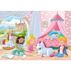 Puzzle printese si unicorn 2x12 piese - Img 3