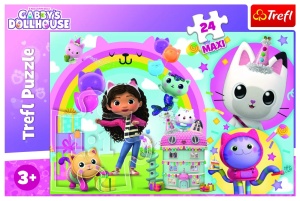 Puzzle Trefl 24 Maxi Gabbys Dollhouse Casa Lui Gabby - Img 3