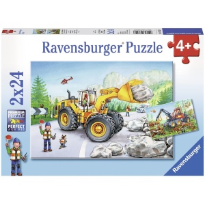 Puzzle Utilaje La Munca, 2X24 Piese