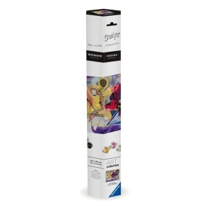 Ravensburger - CreArt pictura pe numere pentru adulti Tablou Canvas Kandinsky galben rosu albastru - Img 2
