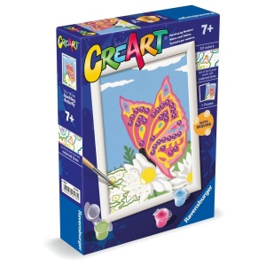 Ravensburger - CreArt pictura pe numere pentru copii fluture stralucitor cu paiete - Img 2