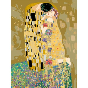 Ravensburger - Pictura pe numere Klimt sarutul - Img 2