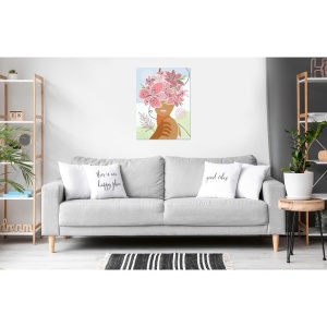 Ravensburger - Pictura pe numere Tablou Canvas femeie cu flori in cap - Img 3