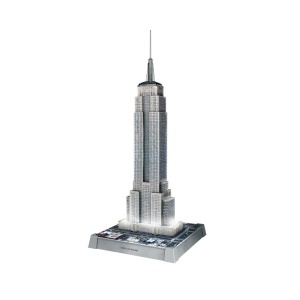Ravensburger - Puzzle 3D iconic Empire State Building cu LED 216 piese model de colectie in miniatura - Img 3
