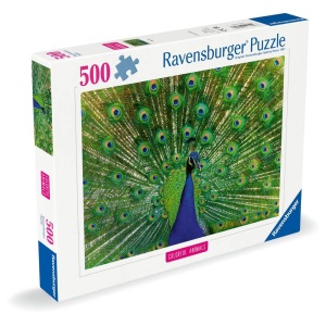 Ravensburger - Puzzle animale colorate paun 500 piese - Img 2