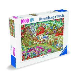 Ravensburger - Puzzle casute ciupercute florale 1000 piese design nou - Img 2