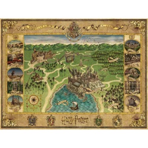 Ravensburger - Puzzle harta castelul Hogwarts 1500 piese design nou - Img 2
