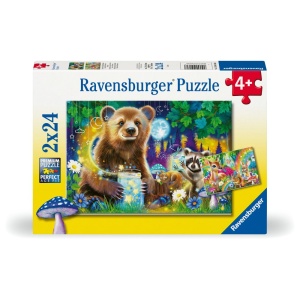 Ravensburger - Puzzle prietenii dragalasi ai padurii 2x24 piese - Img 1