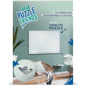 Ravensburger - Rama alba pentru puzzle de 1000 de piese 50 x 70 cm - Img 1