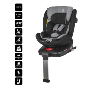 Scaun auto iSize 40-150 cm C Vigo Diamond black+Coccolle oglinda auto rear-facing - Img 4
