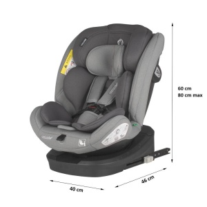 Scaun auto iSize 40-150 cm Coccolle Nyota Moonlit grey - Img 8