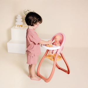 Scaun de masa pentru papusa Smoby Baby Nurse Highchair - Img 4