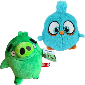 Set 2 jucarii din plus Leonard 20 cm si Blue Bird 18 cm, Angry Birds - Img 2