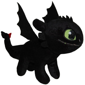 Set 2 jucarii din plus Toothless 25 cm si Monstrous Nightmare 20 cm, How to train your dragon - Img 2