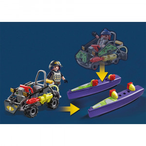 Set de joaca Playmobil - Vehicul Swat Pentru Teren Si Apa - Img 4
