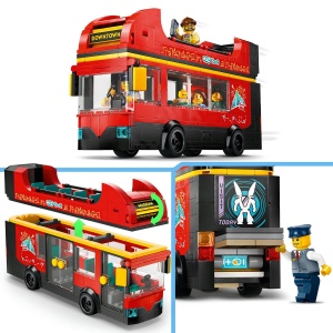 Set LEGO City - Autobuz turistic rosu cu etaj (60407) - Img 7