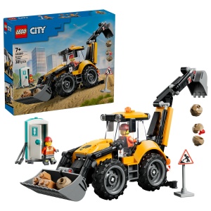 Set LEGO City - Buldoexcavator galben (60480)