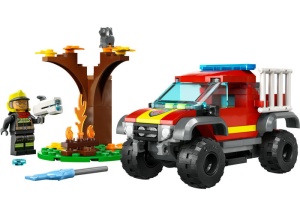 Set LEGO City - Masina de pompieri 4x4 (60393) - Img 4