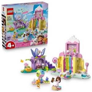 Set LEGO Gabby s Dollhouse - Muntele de dulciuri si gradina Miau-Zânei (11205)