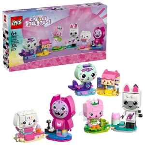 Set LEGO Gabby s Dollhouse - Prietenele pisicuțe din cărămizi ale lui Gabby (11215)