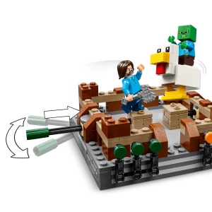 Set LEGO Minecraft - Ring de lupta la conacul din padure (21272) - Img 5