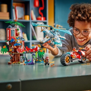 Set LEGO Ninjago - Luptă la casa din copac cu vehicule ninja (71857) - Img 4