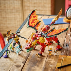 Set LEGO Ninjago - Robotul dragon transformator al lui Wyldfyre (71868) - Img 9