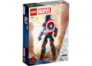 Set LEGO Super Heroes - Figurina de constructie Captain America (76258) - Img 3