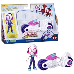 Spidey Prietenii Extraordinari Set Motocicleta Si Figurina Ghost Spider 10Cm - Img 7